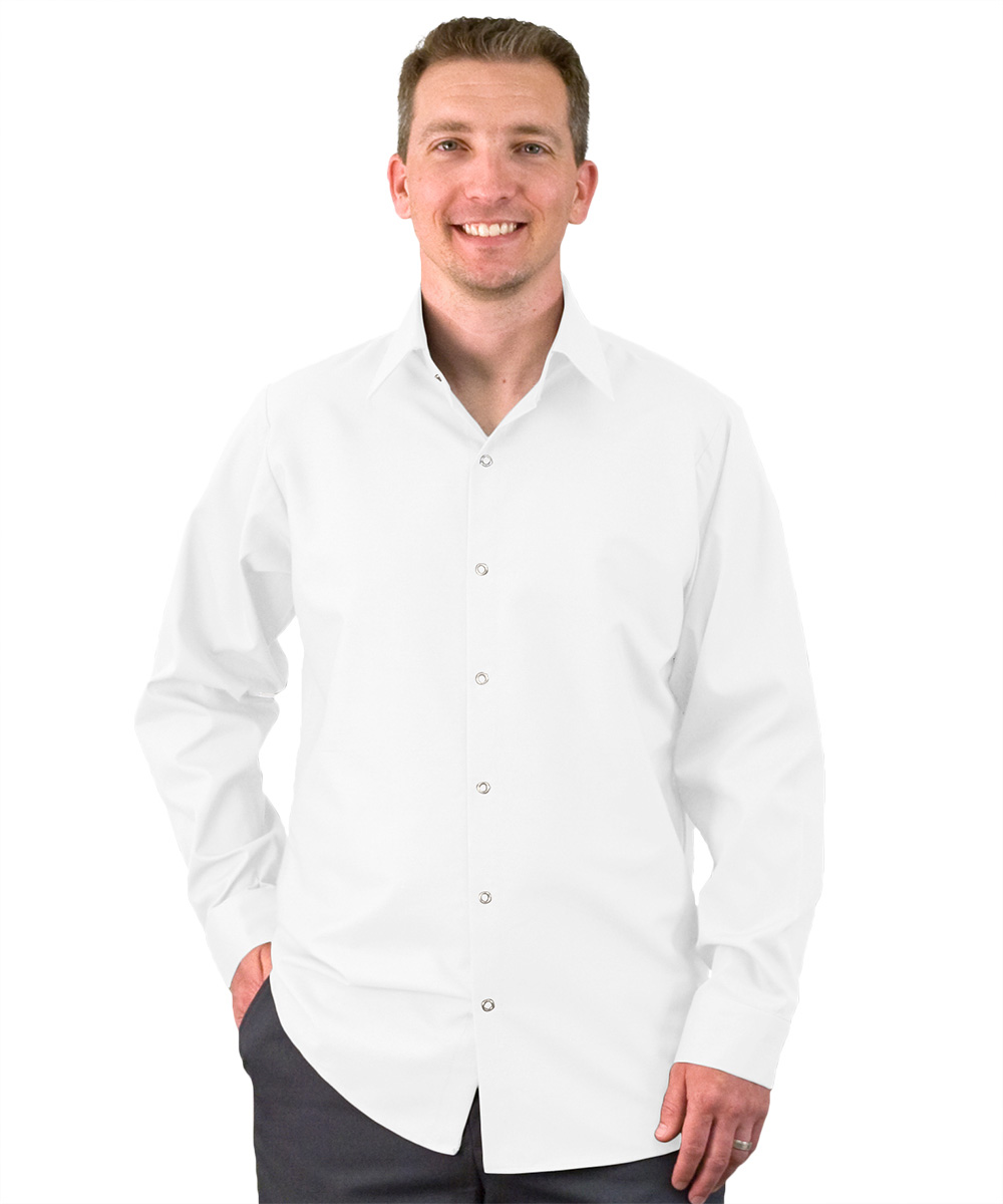 UniWeave® Pocketless Cotton Food Service Uniform Shirts by UniFirst