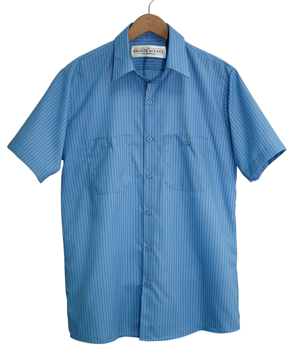 BREEZE WEAVE® Striped Work Shirts for Company Uniforms