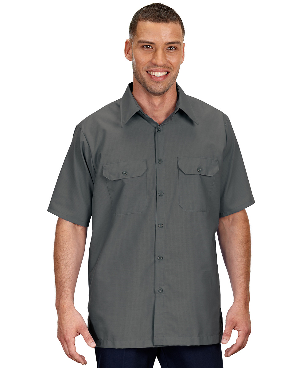 Solid Color Ripstop Work Shirts for Company Uniforms