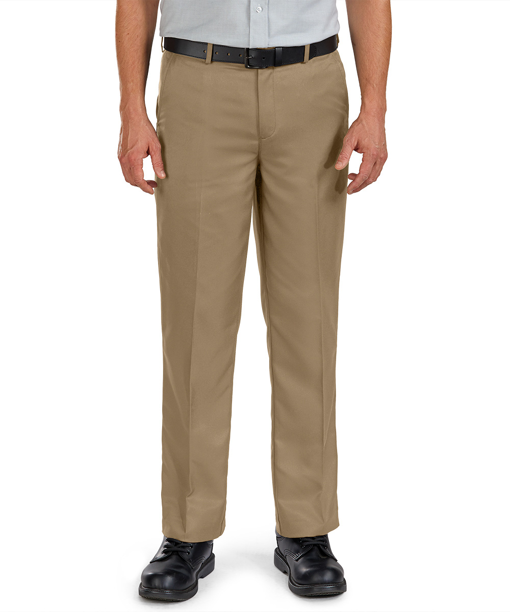 Flat Front Microfiber Dress Pants for Company Uniforms | UniFirst