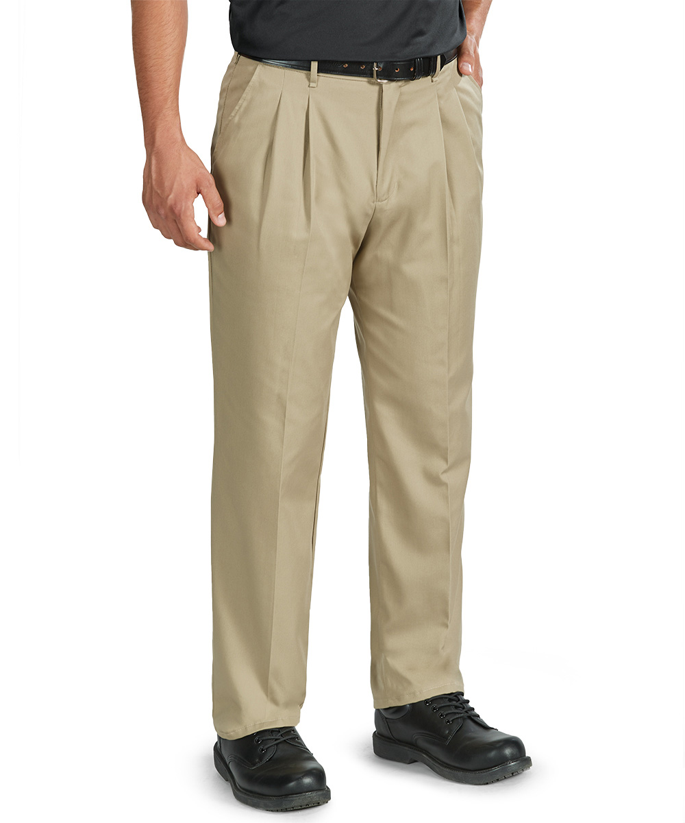 SofTwill® Pleated Pants for Company Uniform Rental Programs
