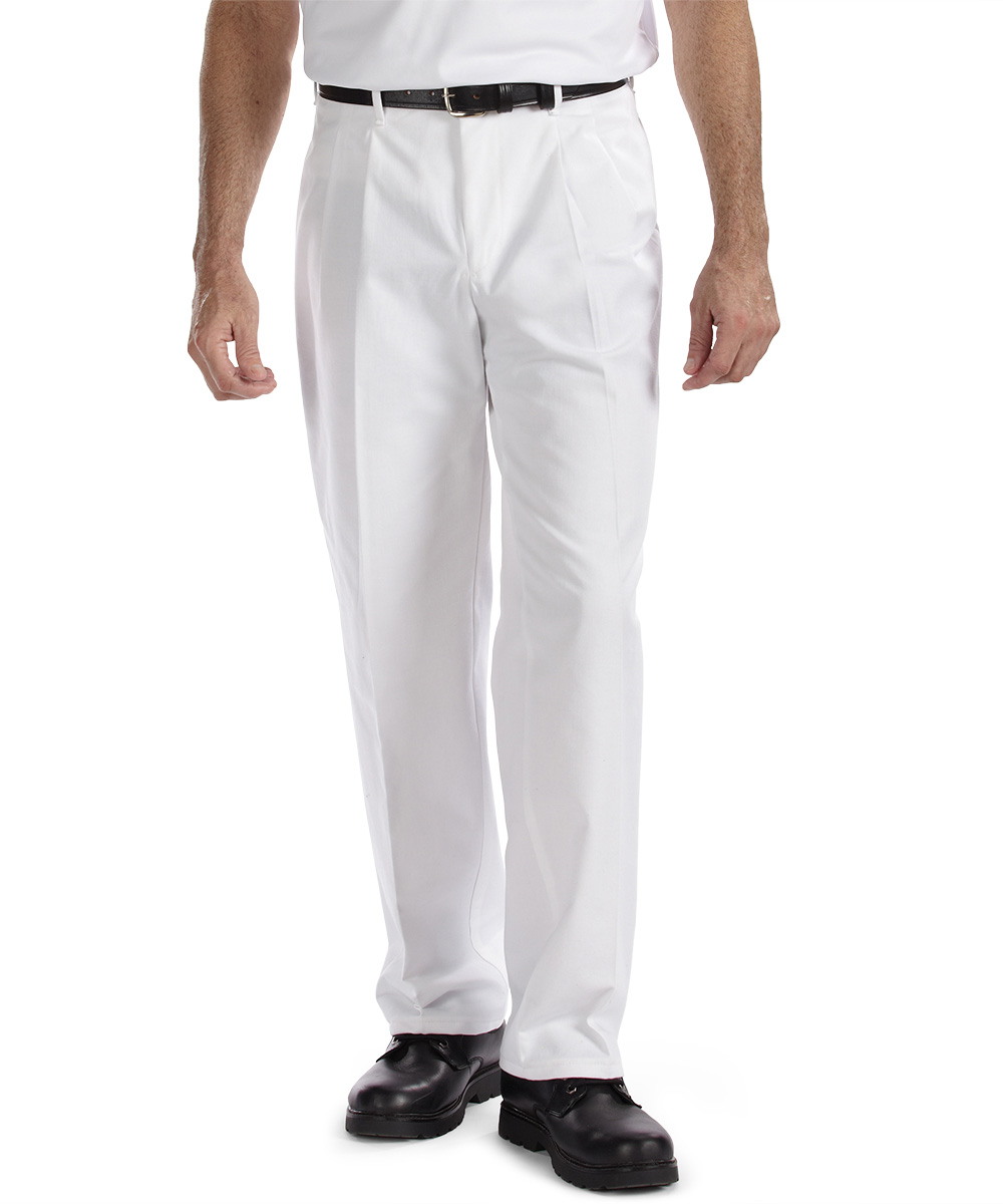 Men's Casino Flat Front Pocketless Pants - Polyester