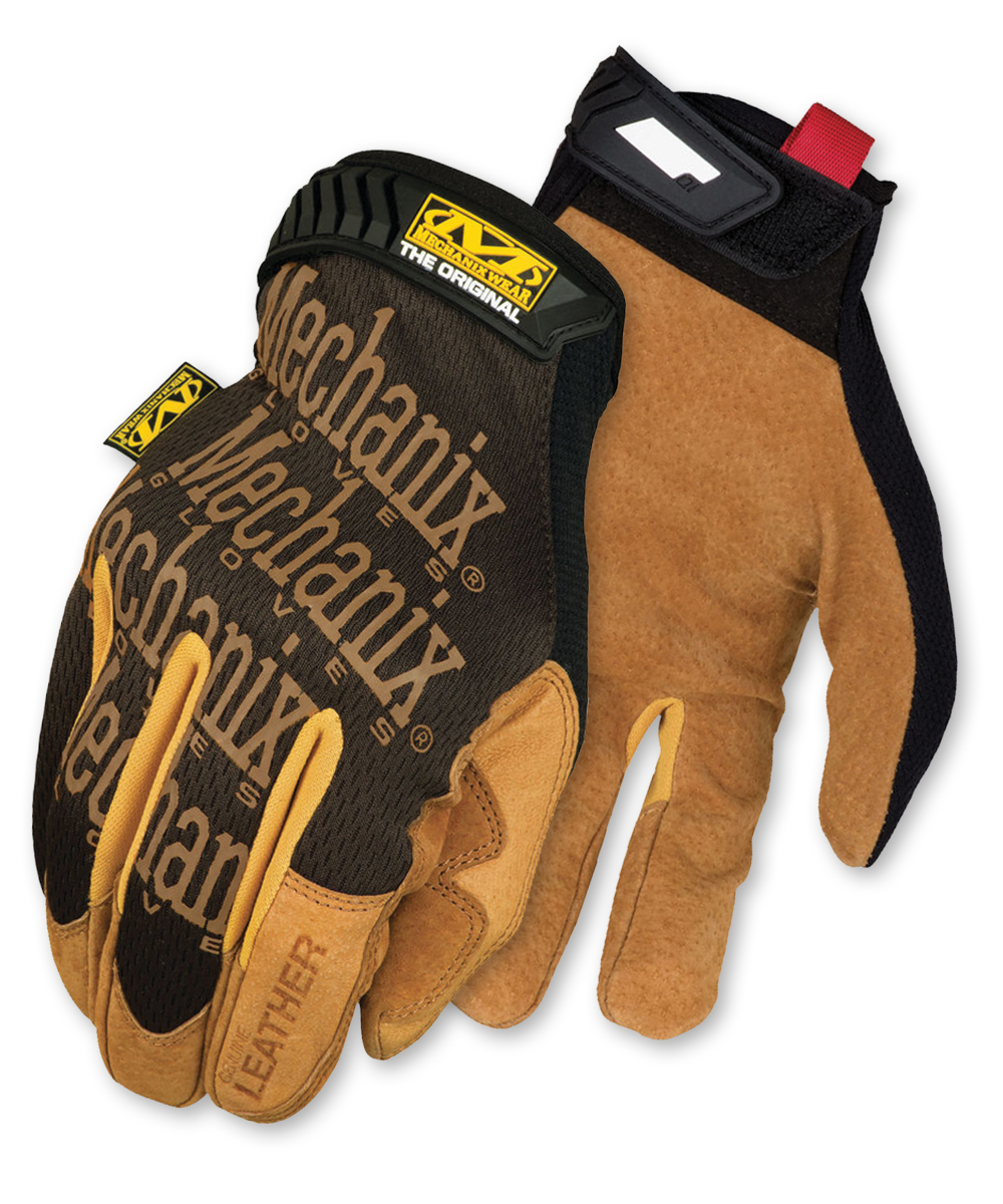 Mechanix Wear Original Leather Gloves Mens Work Multipurpose Carpentry Brown