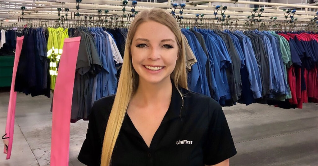 Adriana Lowry, UniFirst Assistant Production Manager in Charlotte, North Carolina.