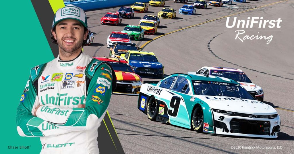 Chase Elliott makes 2nd NASCA appearance in the UniFirst No. 9 Chevy
