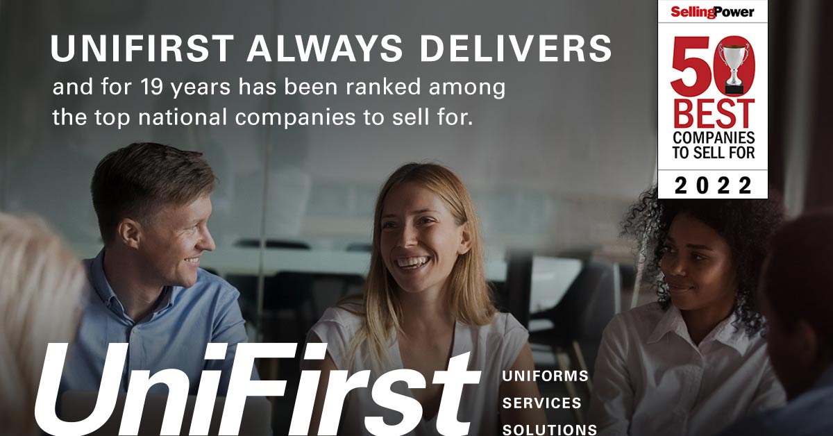 UniFirst named one of the top companies to sell for