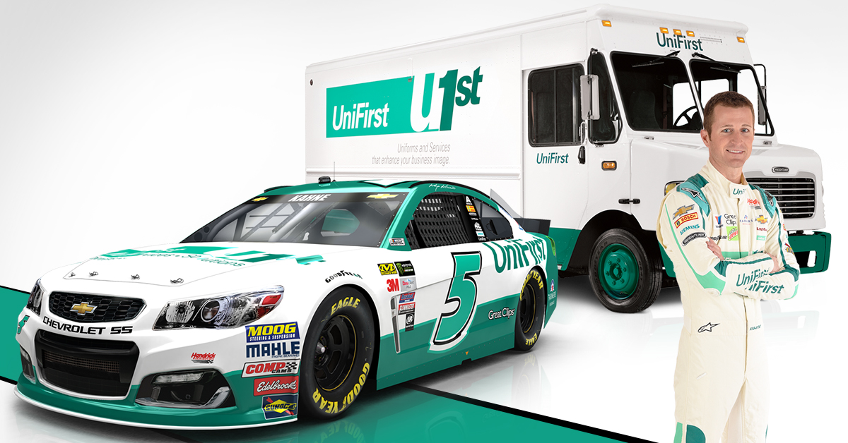 Kasey Kahne drives the #5 UniFirst Chevy in two races October 2017