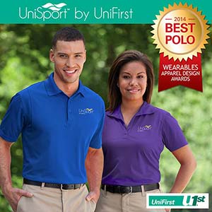 UniFirst's new UniSport polo is the winner in the 2014 Wearables Apparel Design Awards