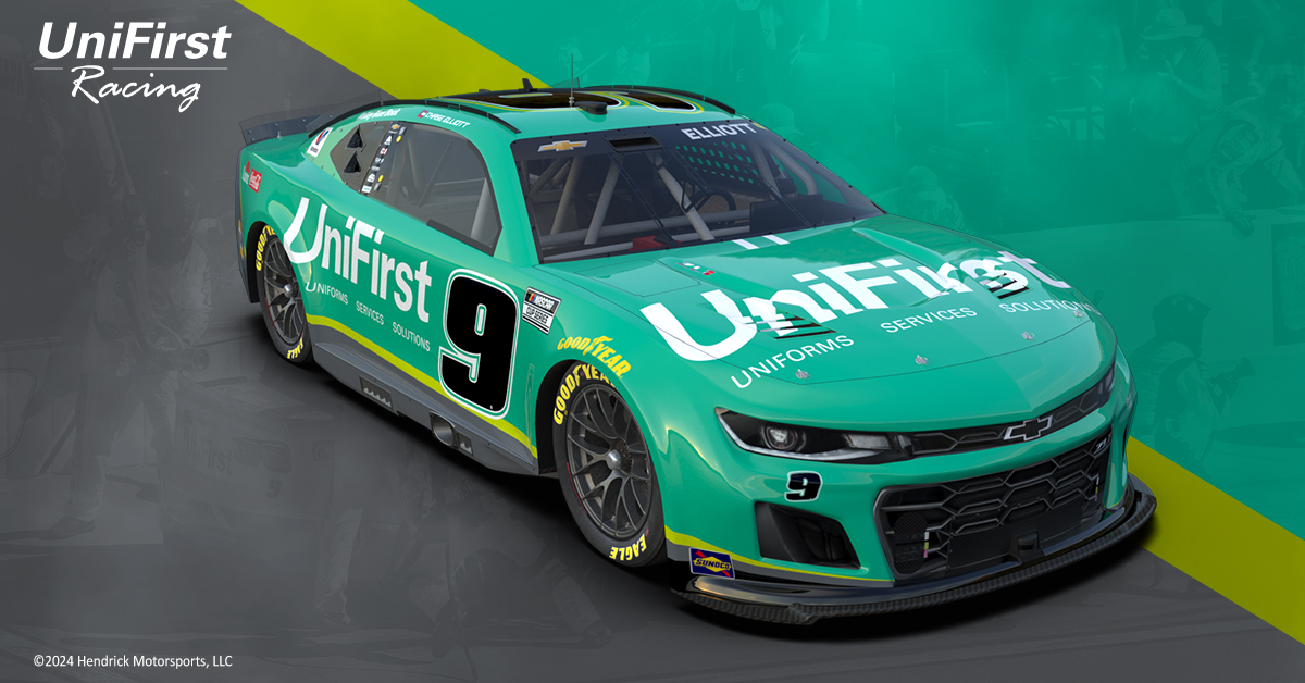 UniFirst No. 9 Chevy sports new look for 2025 NASCAR Cup Series season