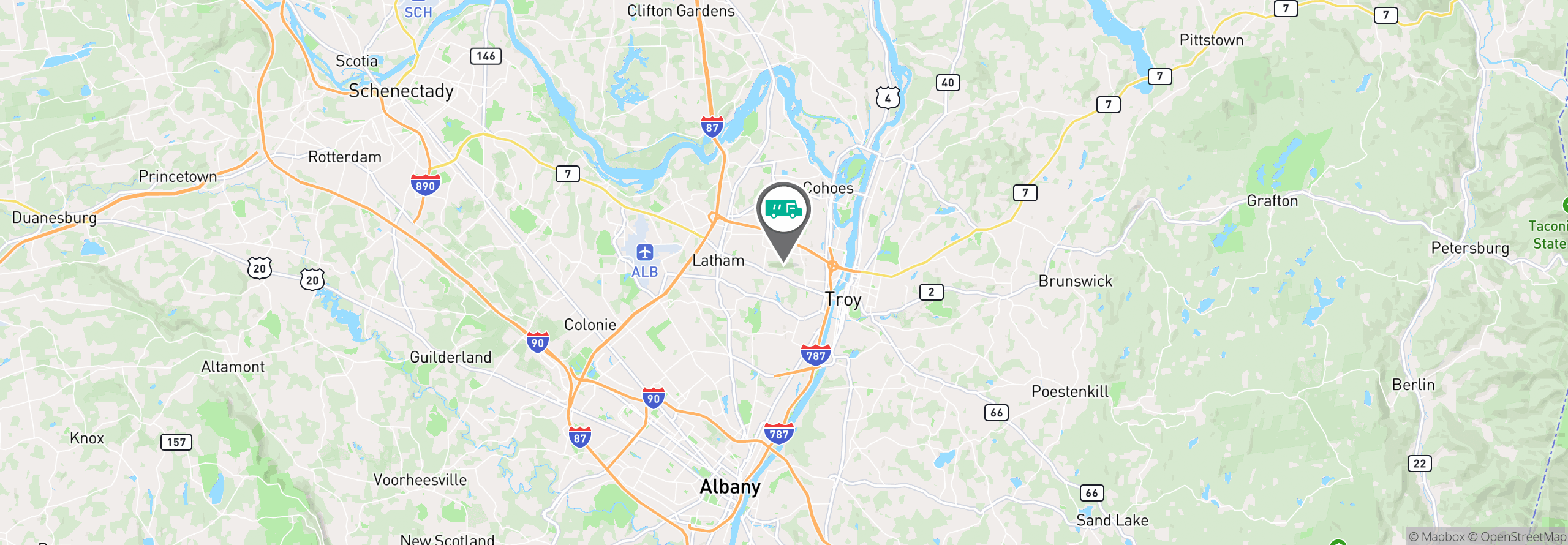 Map Image For albany ny uniforms