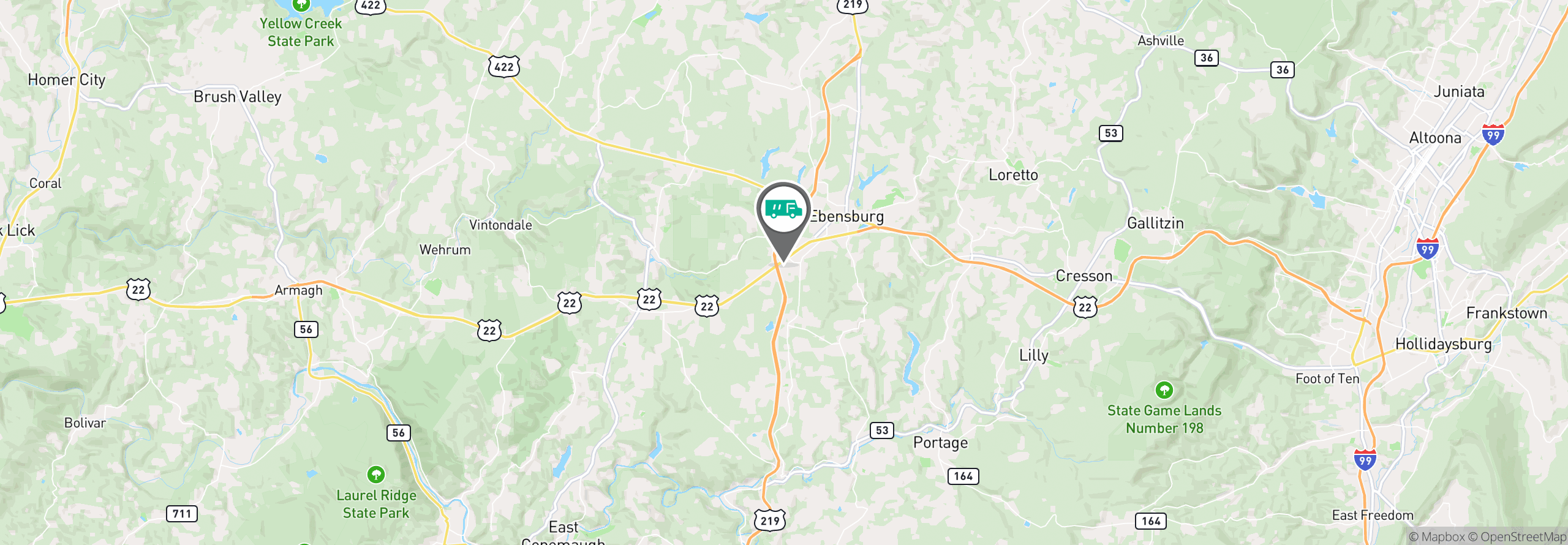 Map Image For altoona pa facility services