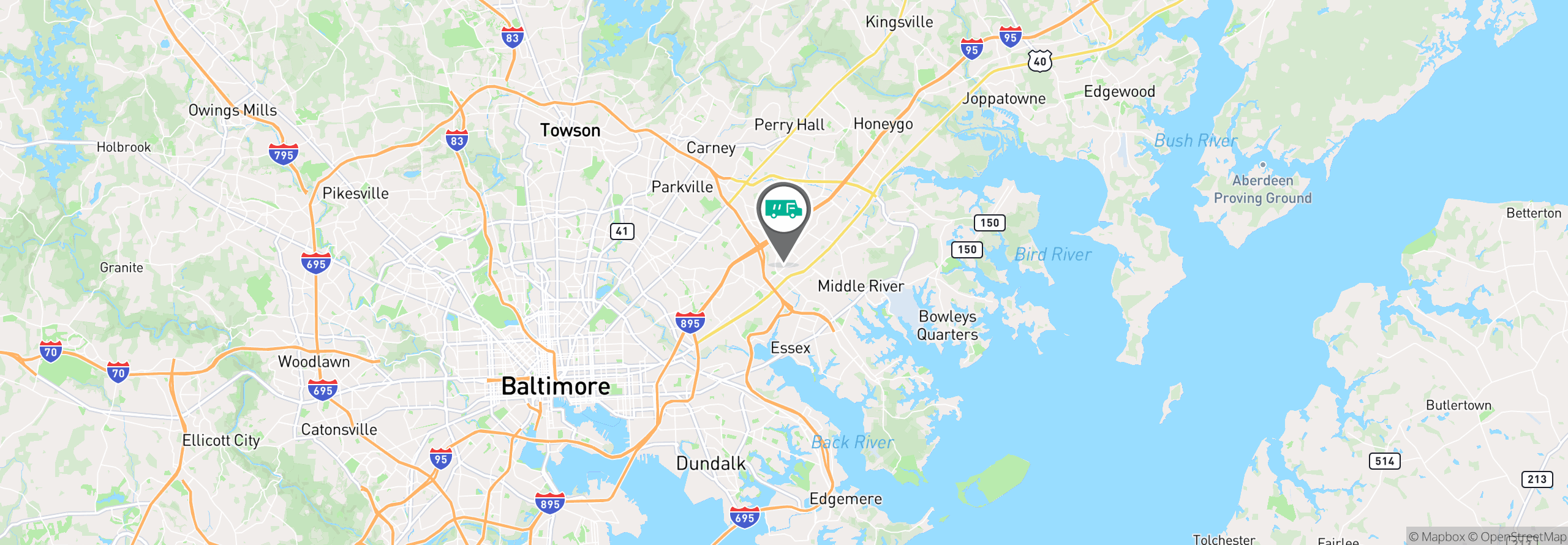 Map Image For baltimore md uniforms