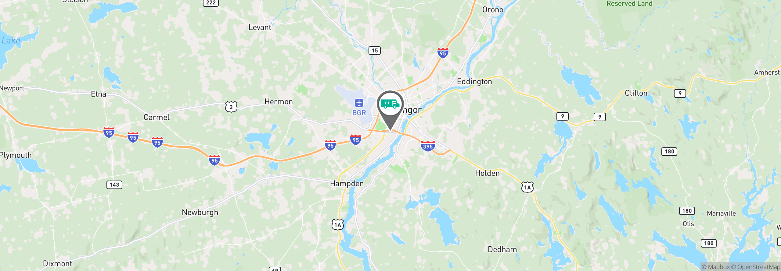 Map Image For bangor me uniforms