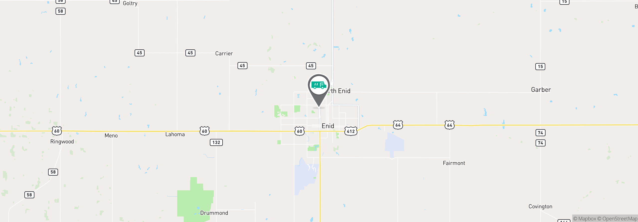 Map Image For enid ok facility services