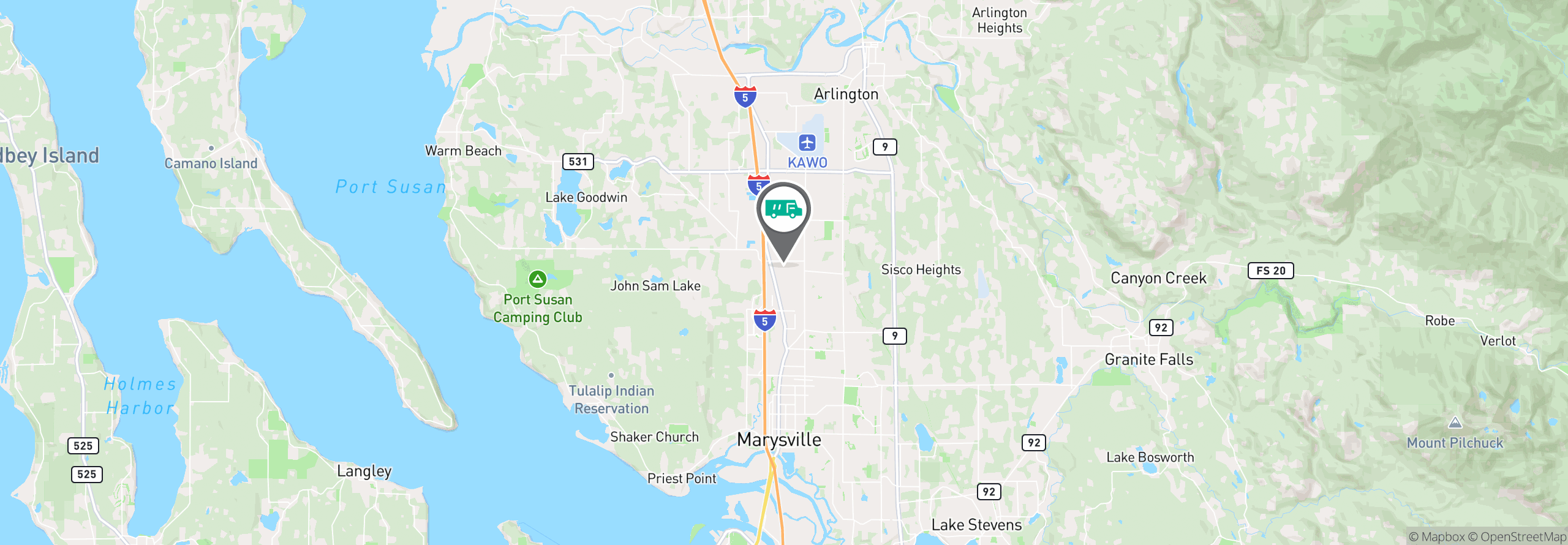 Map Image For everett wa facility services