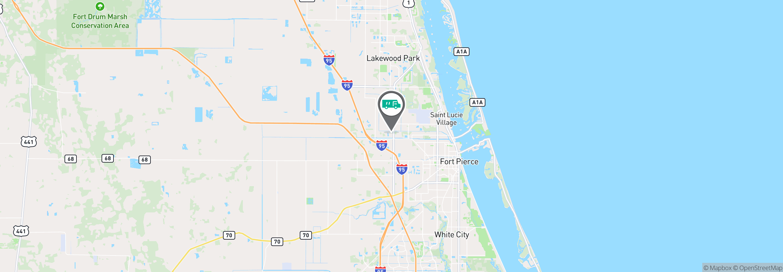 Map Image For fort pierce fl facility services