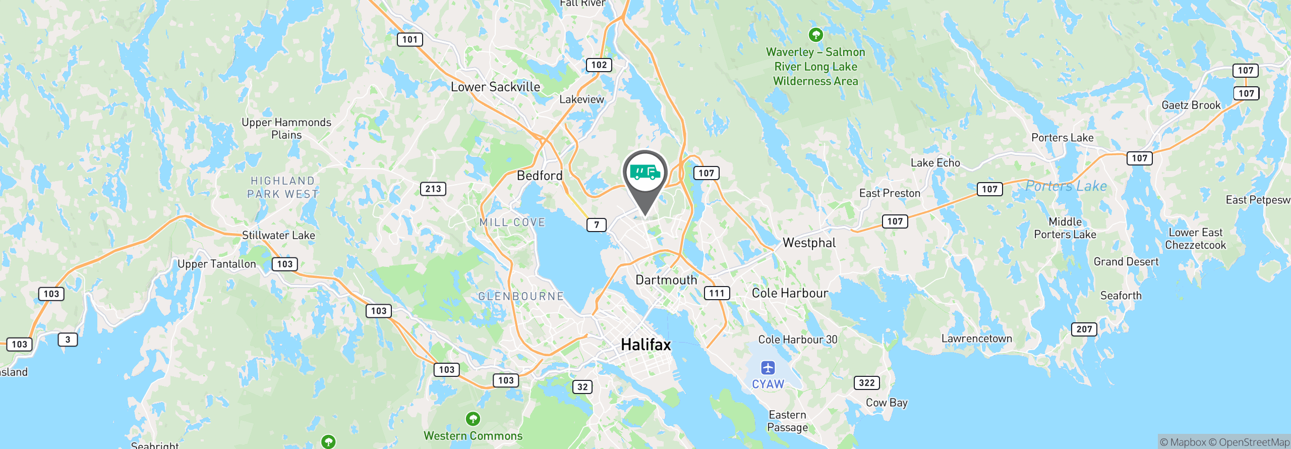 Map Image For halifax ns facility services