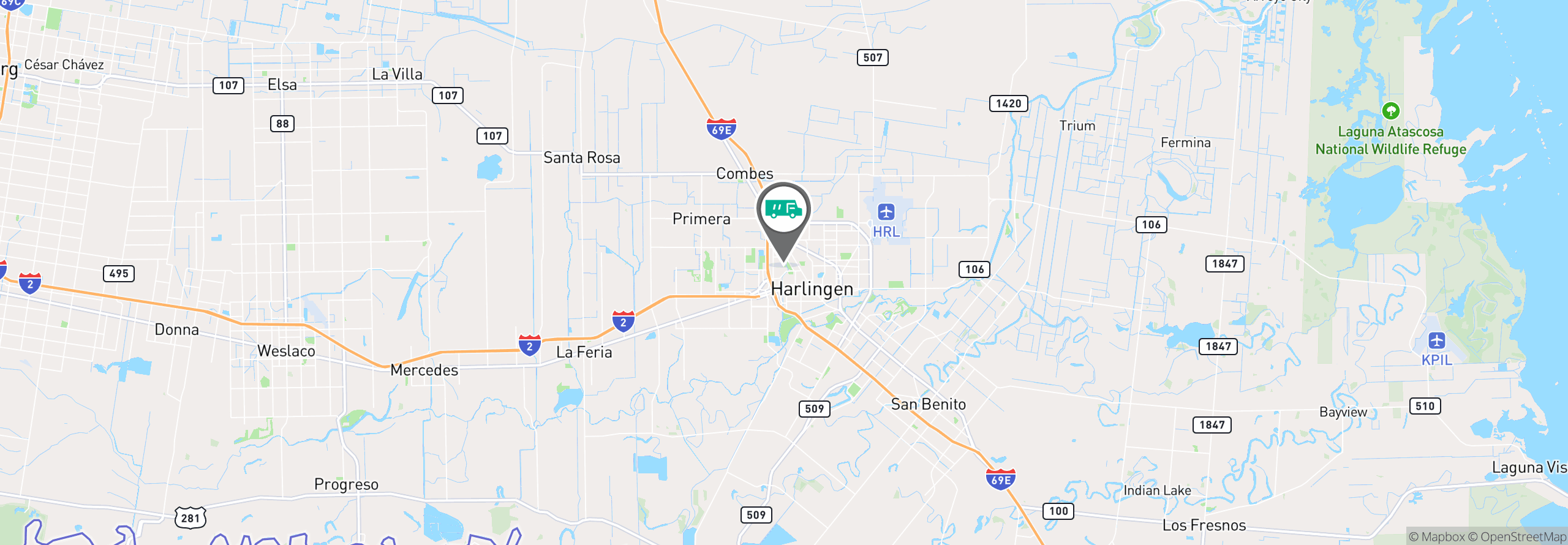 Map Image For harlingen tx uniforms