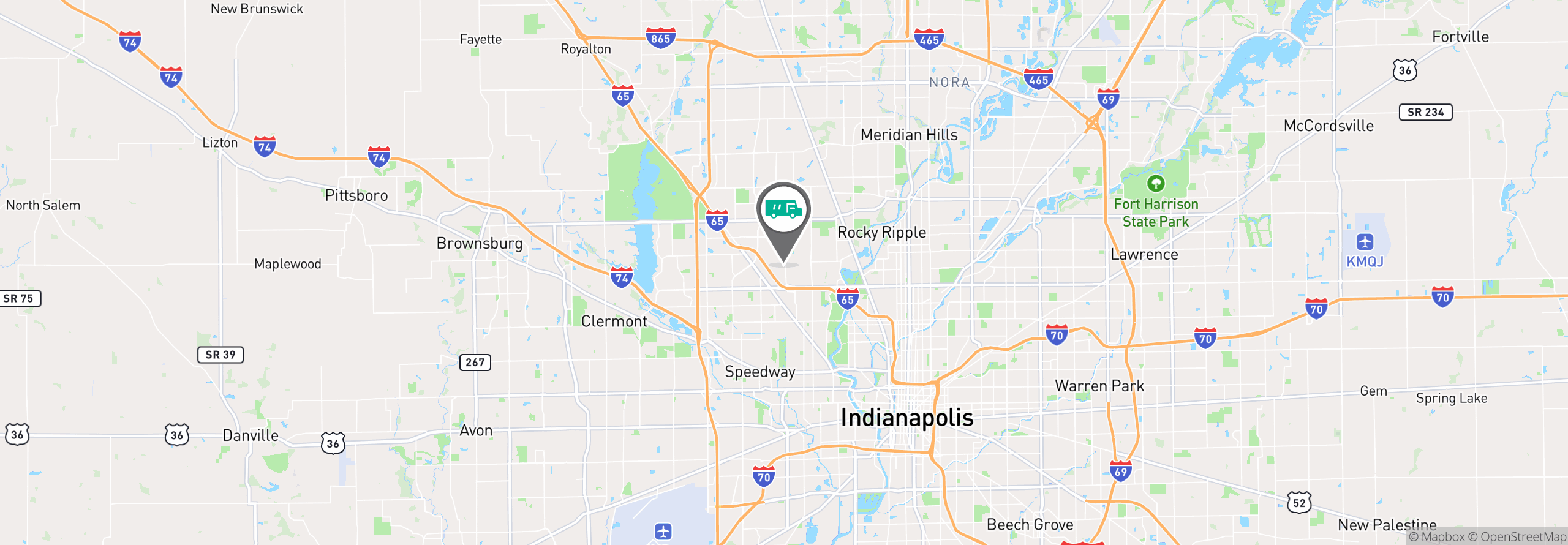 Map Image For indianapolis in uniforms