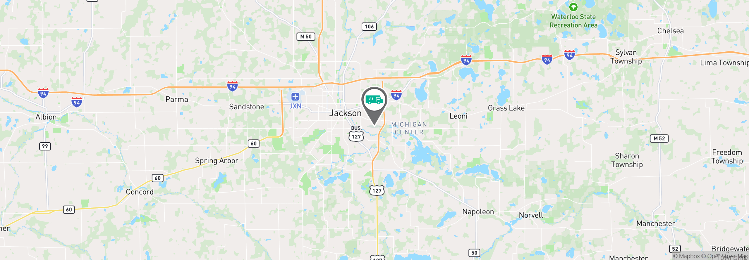 Map Image For jackson mi facility services