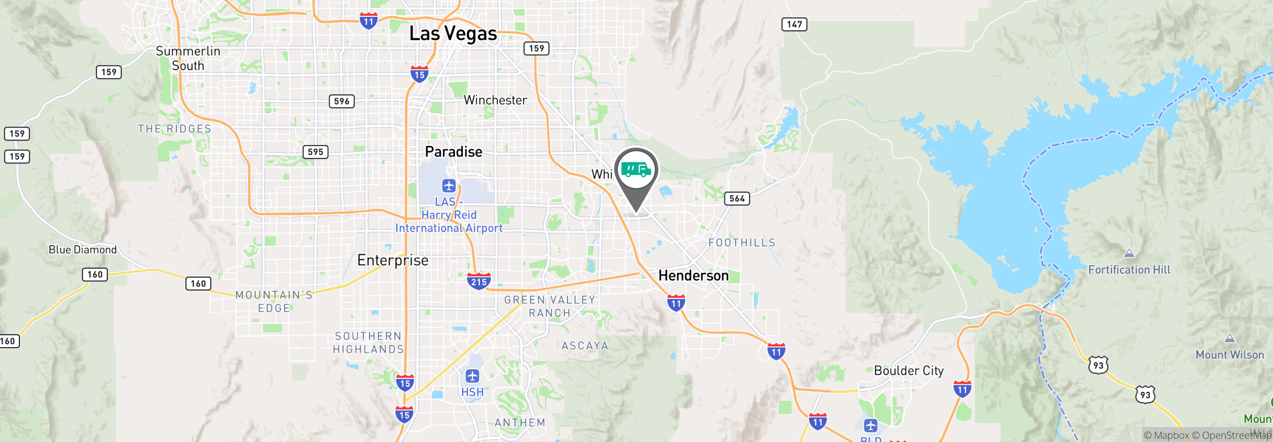 Map Image For las vegas nv uniforms