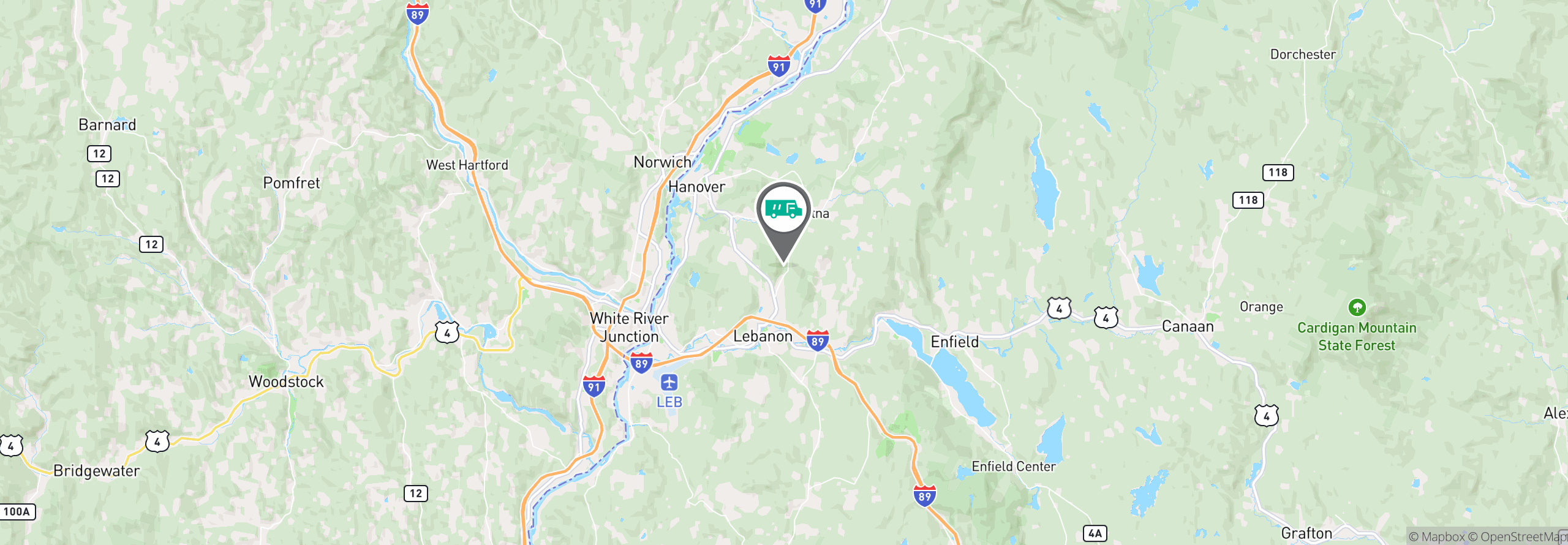 Map Image For lebanon nh facility services