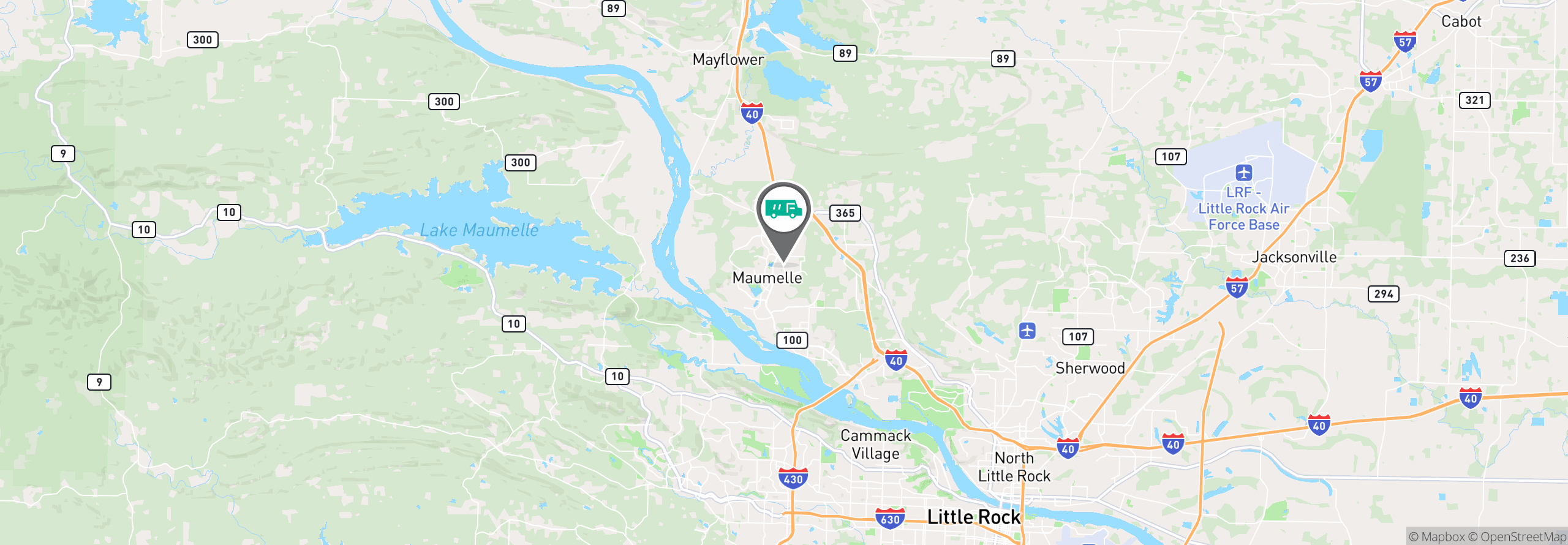 Map Image For little rock ar uniforms