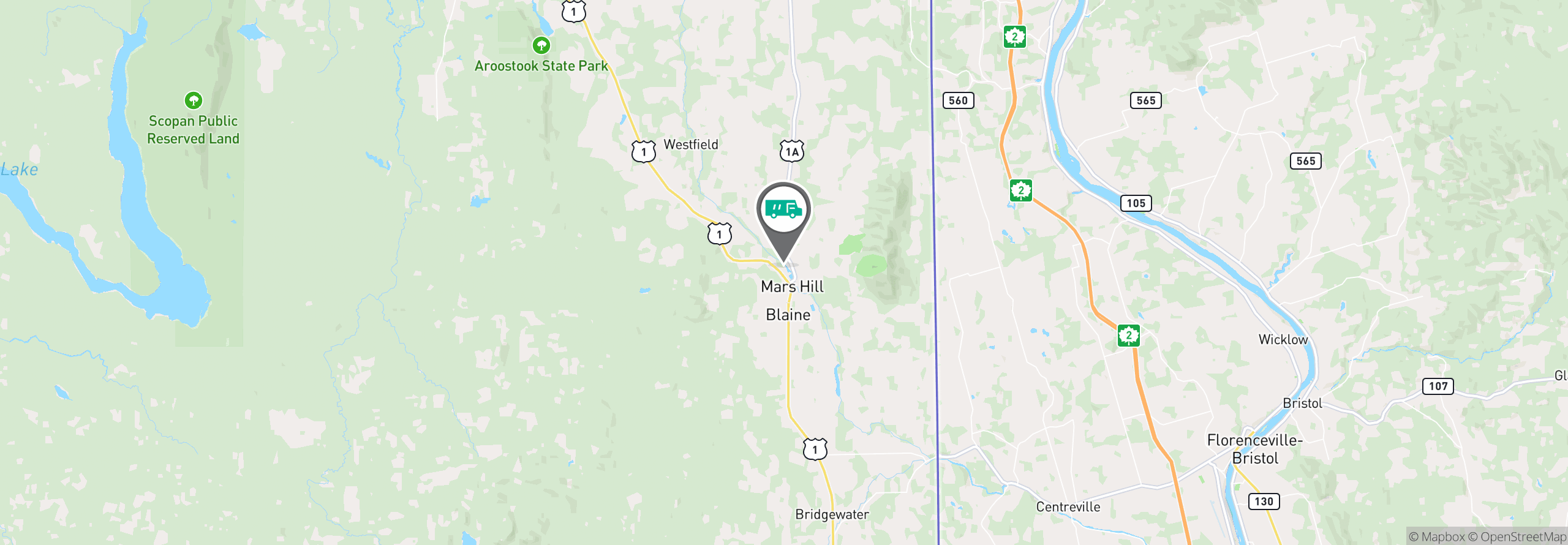 Map Image For mars hill me facility services