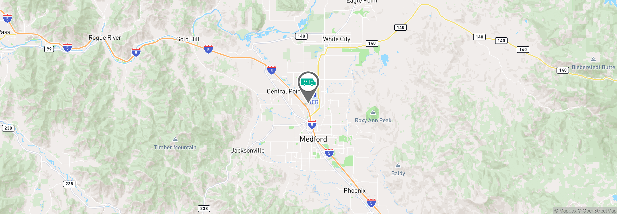 Map Image For medford or uniforms