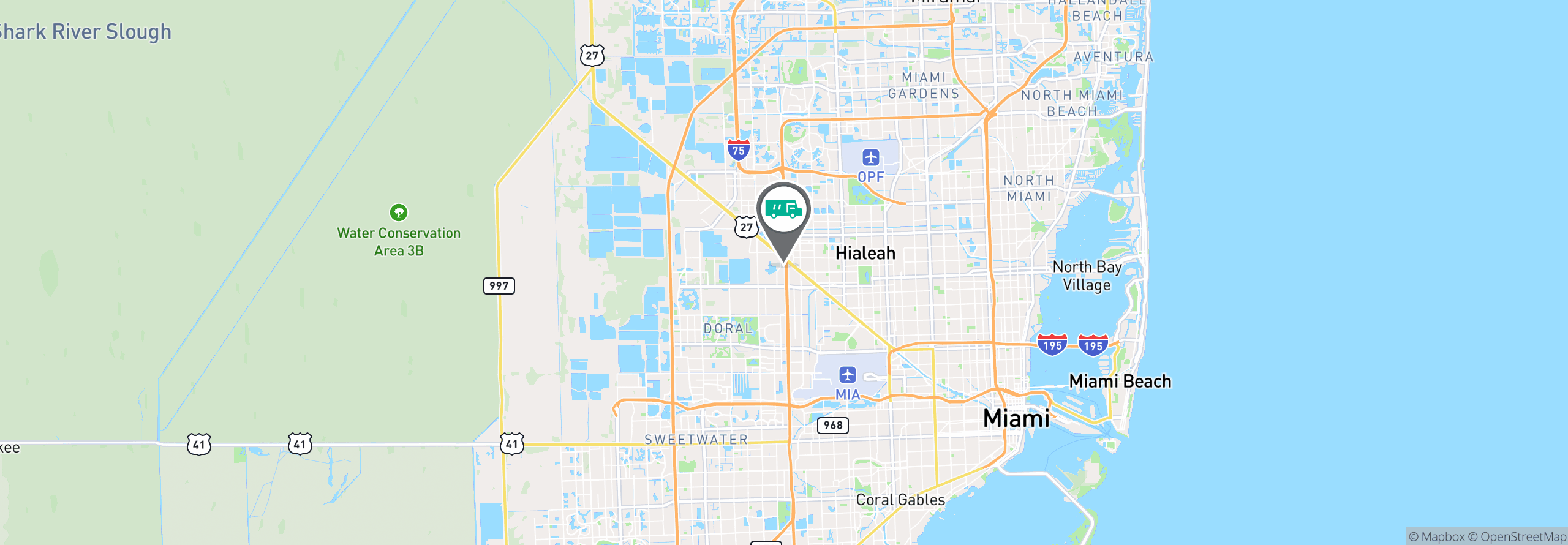 Map Image For miami fl uniforms