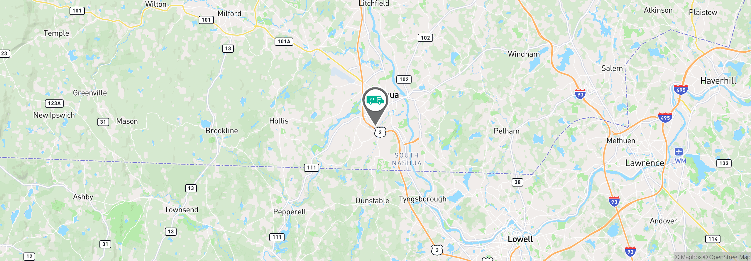Map Image For nashua nh uniforms