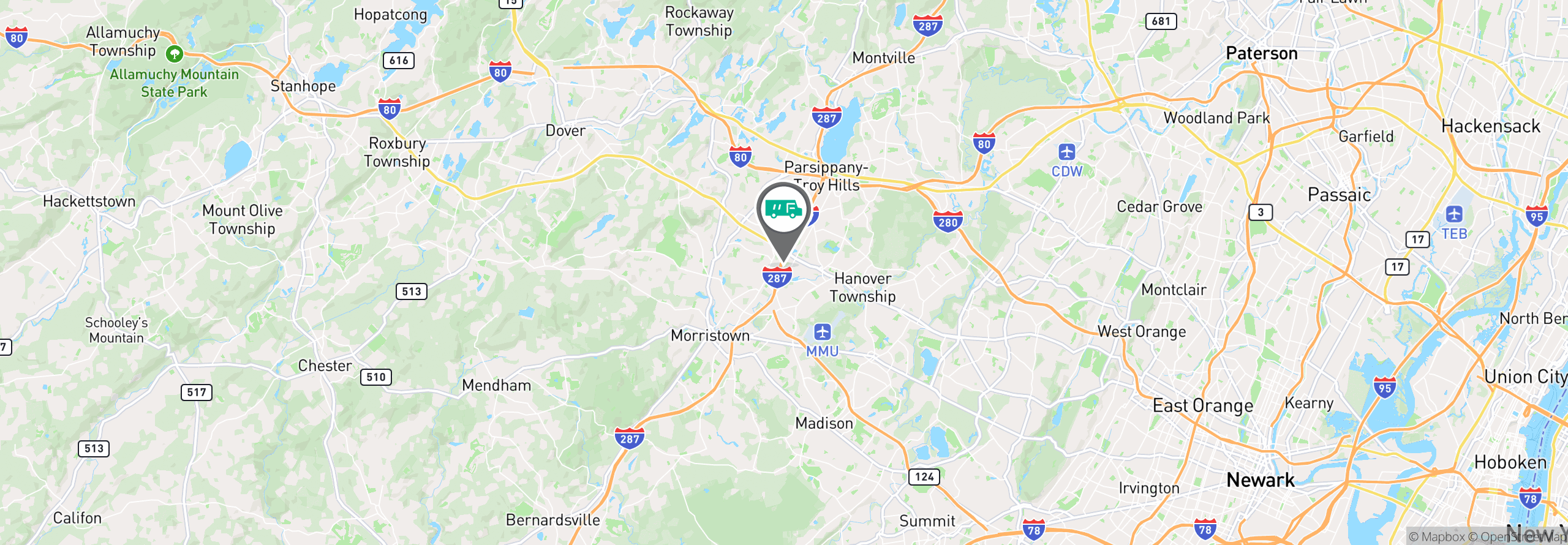 Map Image For newark nj uniforms