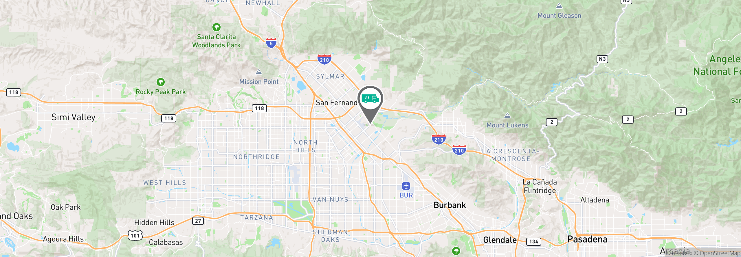 Map Image For north la ca facility services