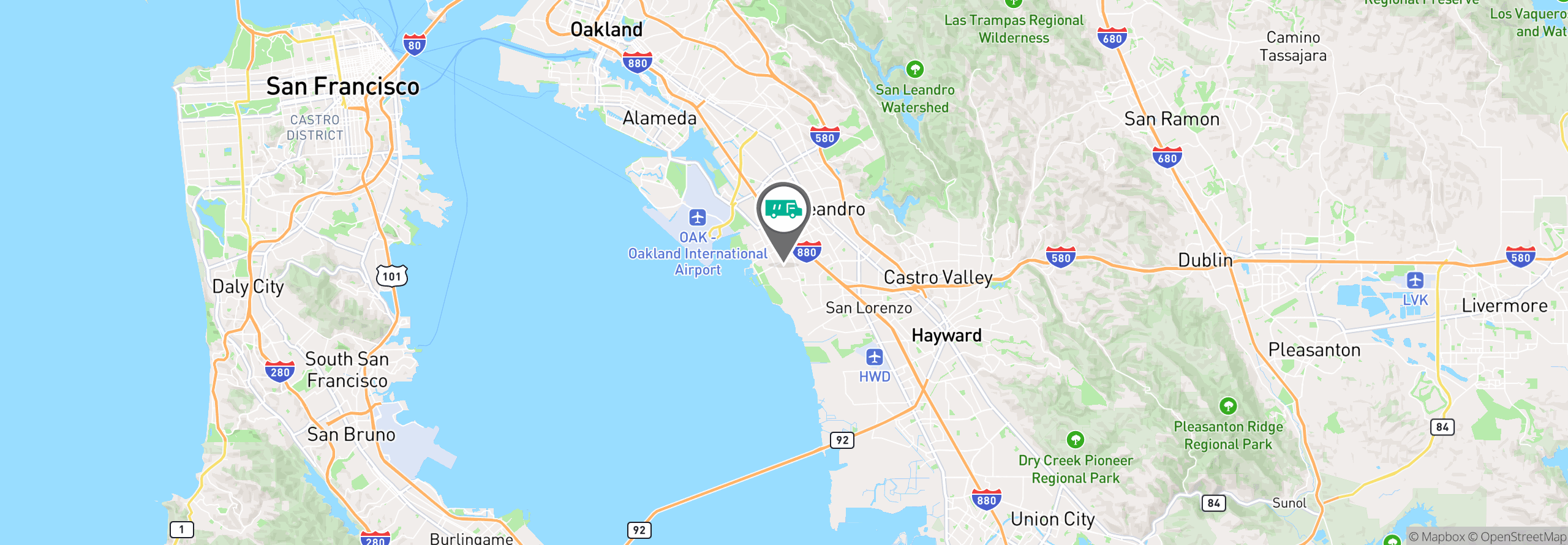 Map Image For oakland ca facility services