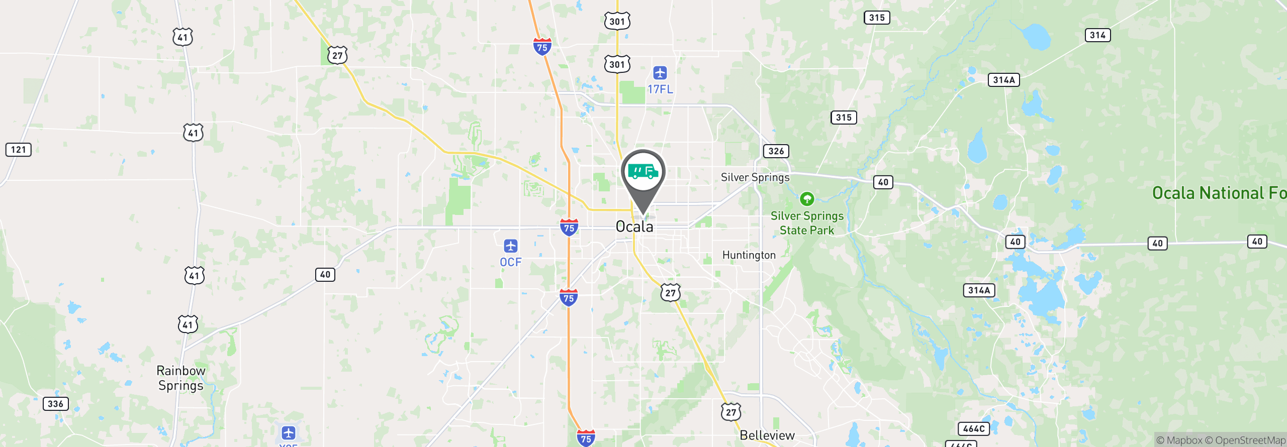 Map Image For ocala fl facility services