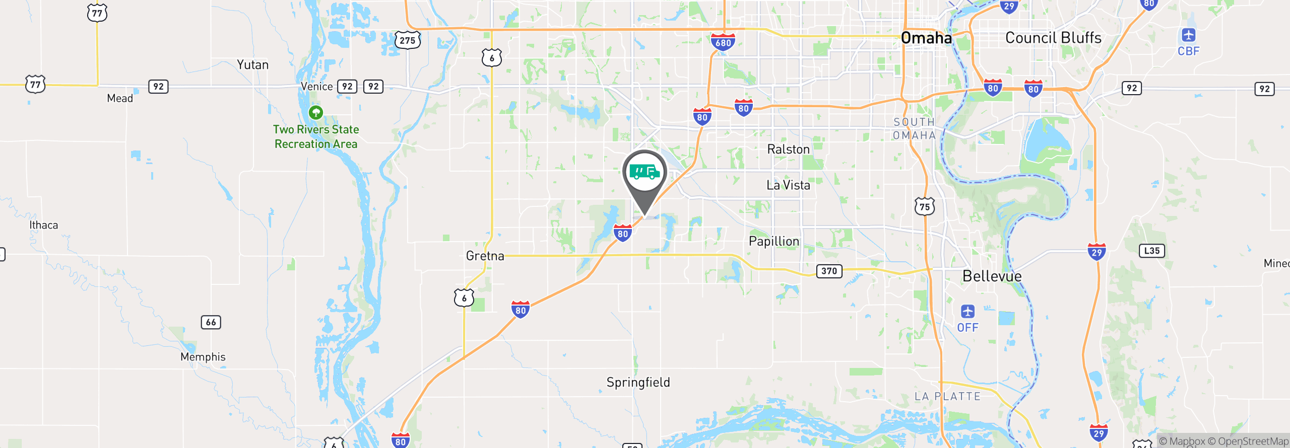 Map Image For omaha ne facility services