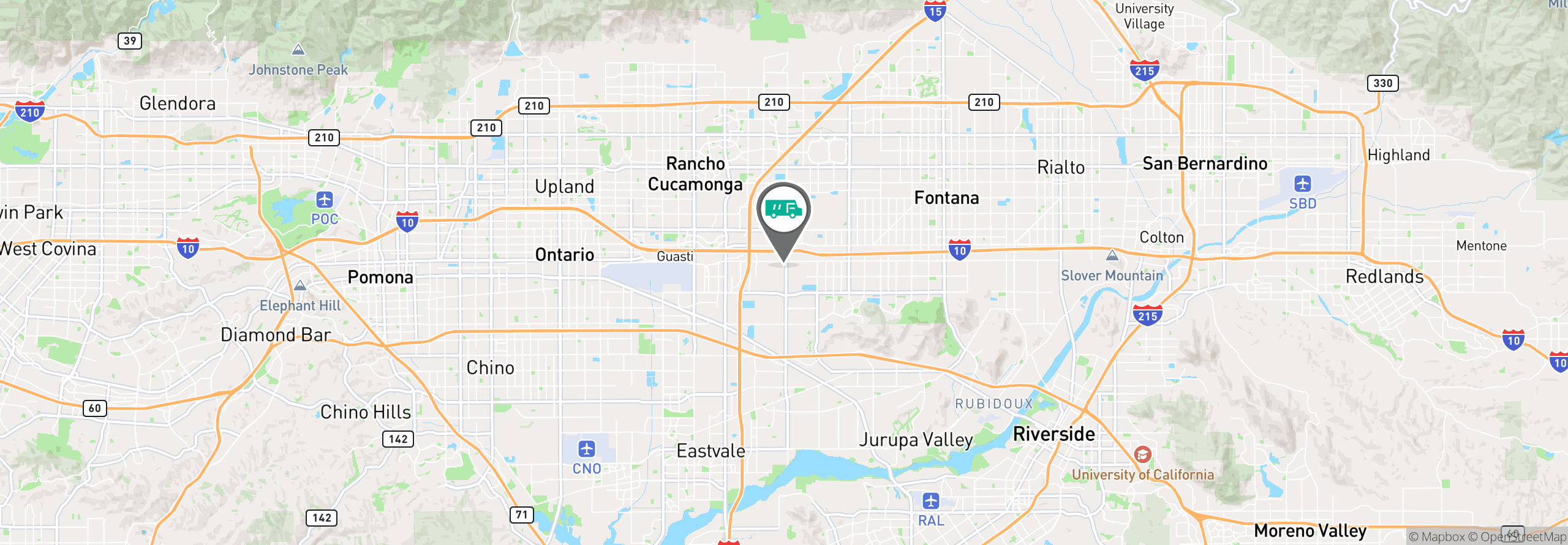 Map Image For ontario ca facility services