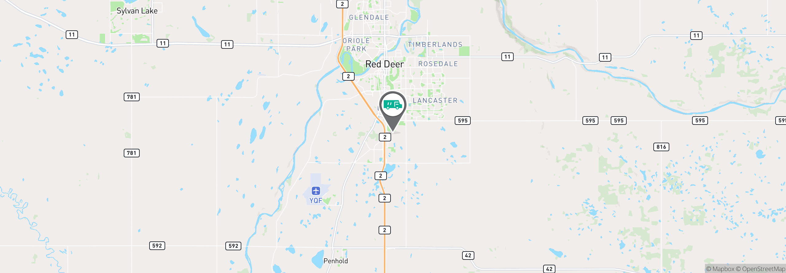 Map Image For red deer ab facility services