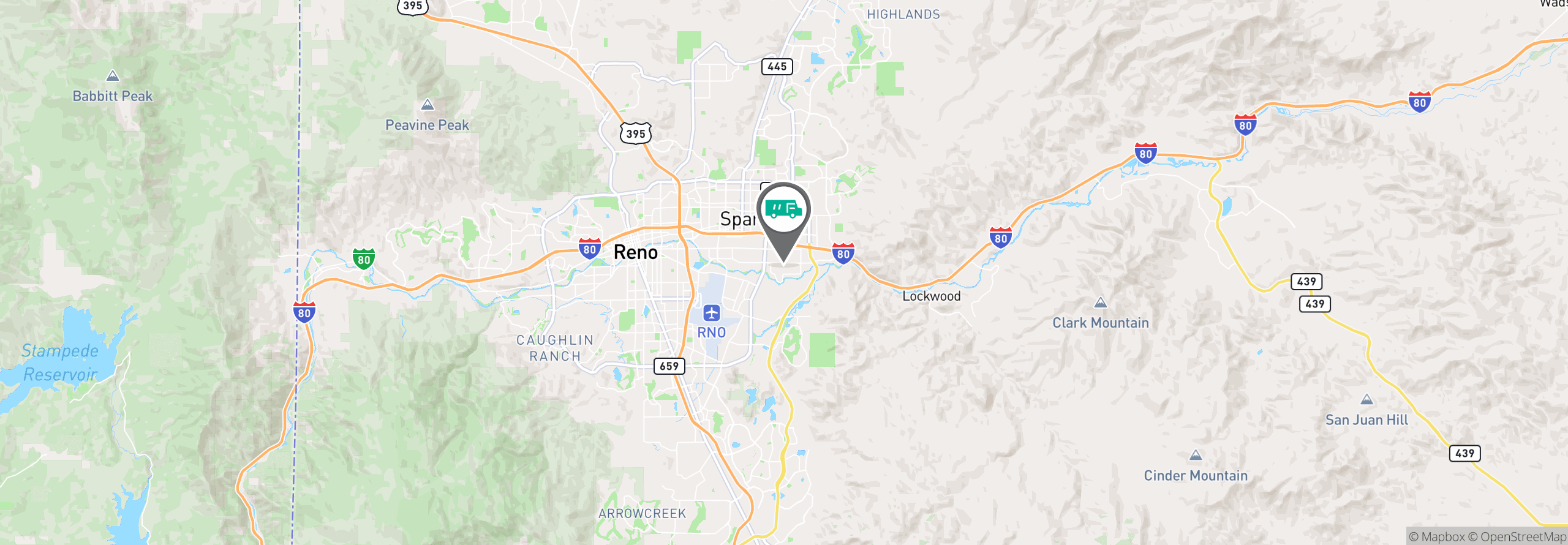 Map Image For reno nv facility services