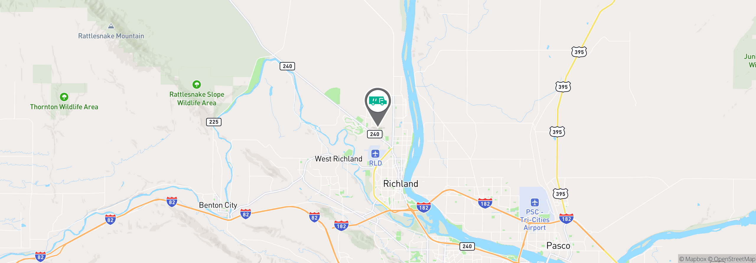 Map Image For richland wa facility services