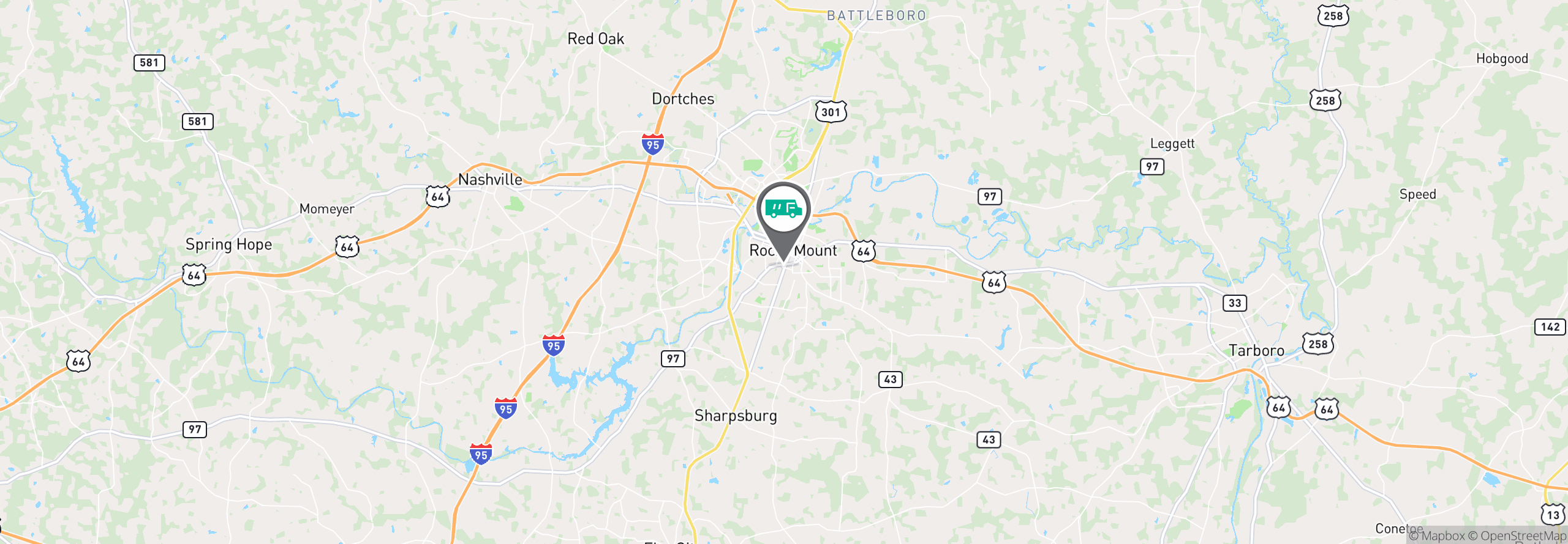 Map Image For rocky mount nc uniforms