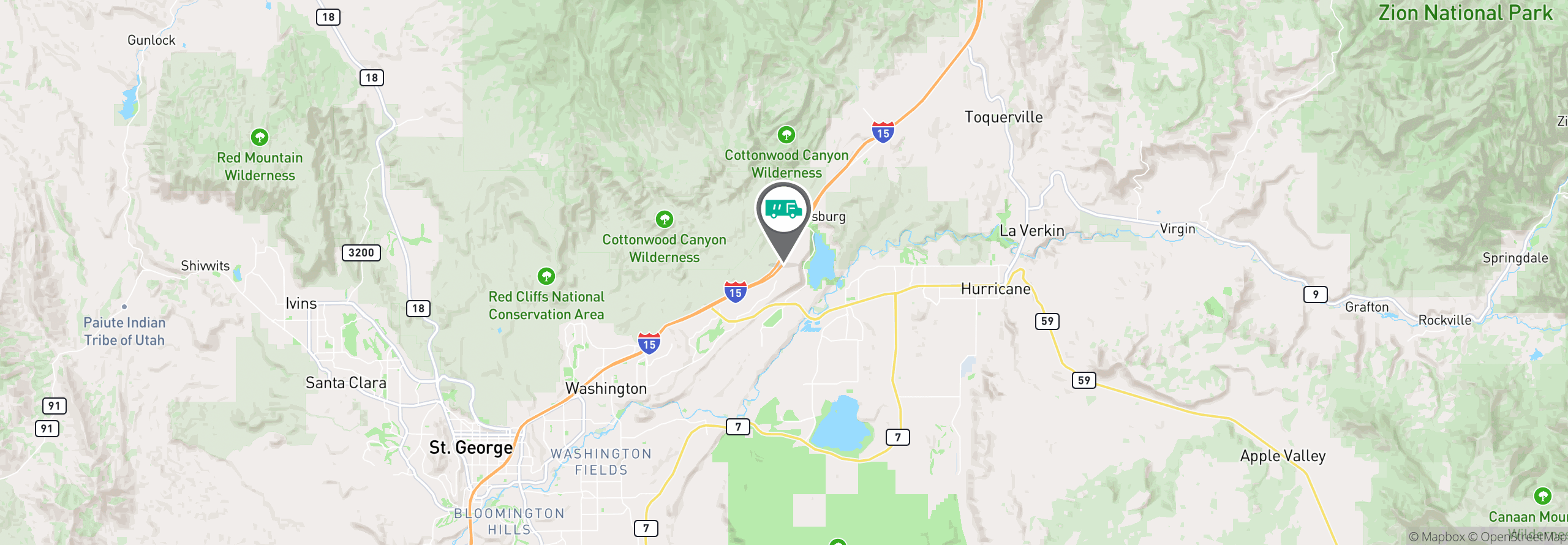 Map Image For saint george ut uniforms