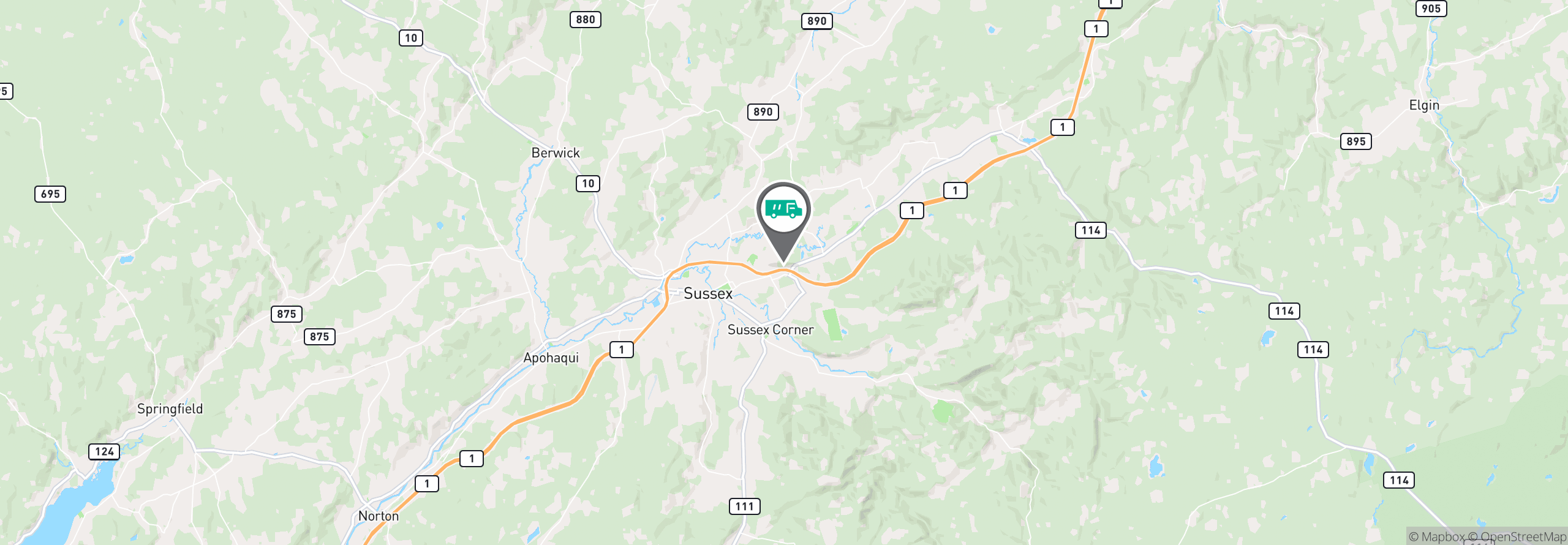 Map Image For saint john nb facility services