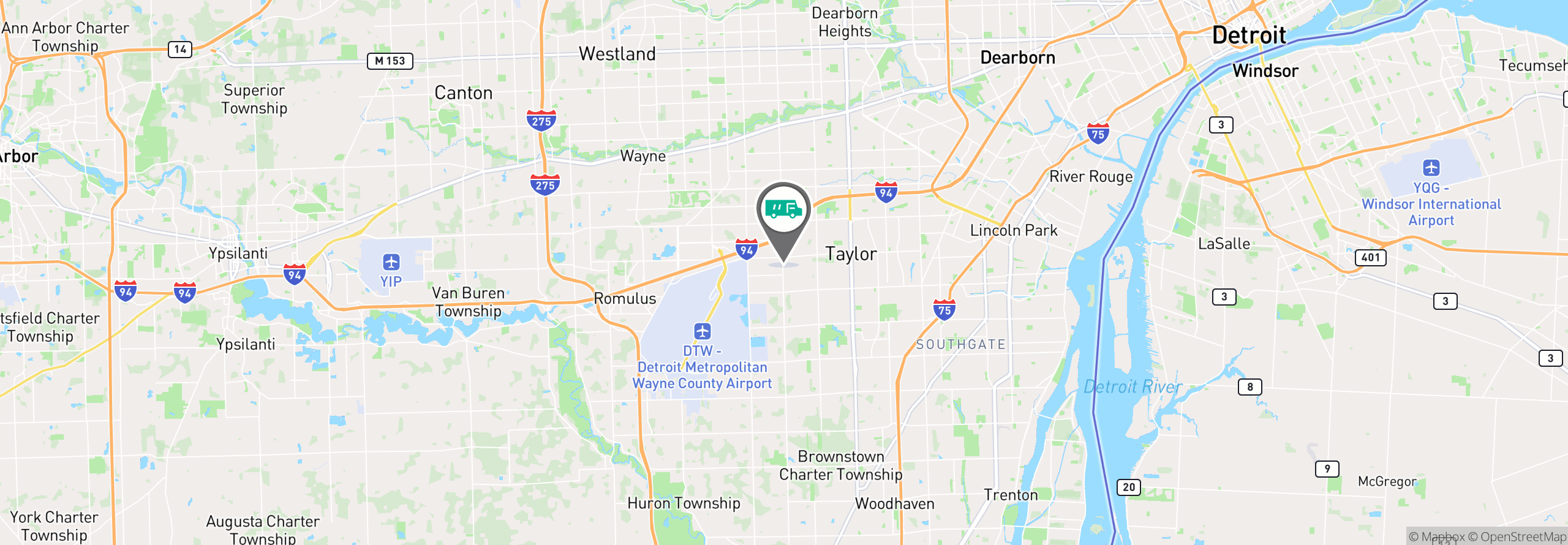 Map Image For taylor mi facility services
