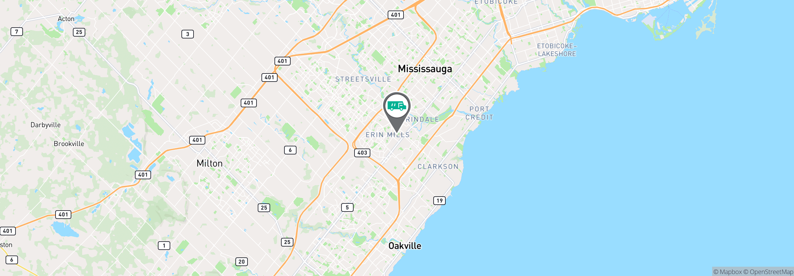 Map Image For toronto on uniforms