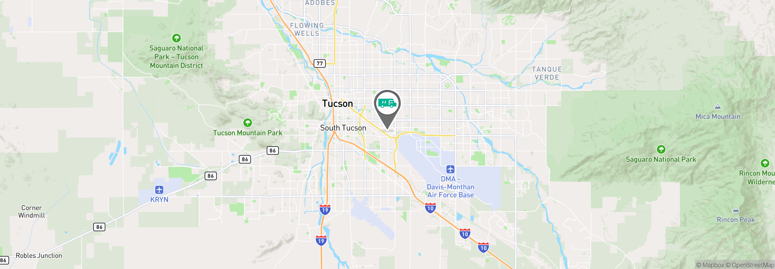 Map Image For tucson az uniforms