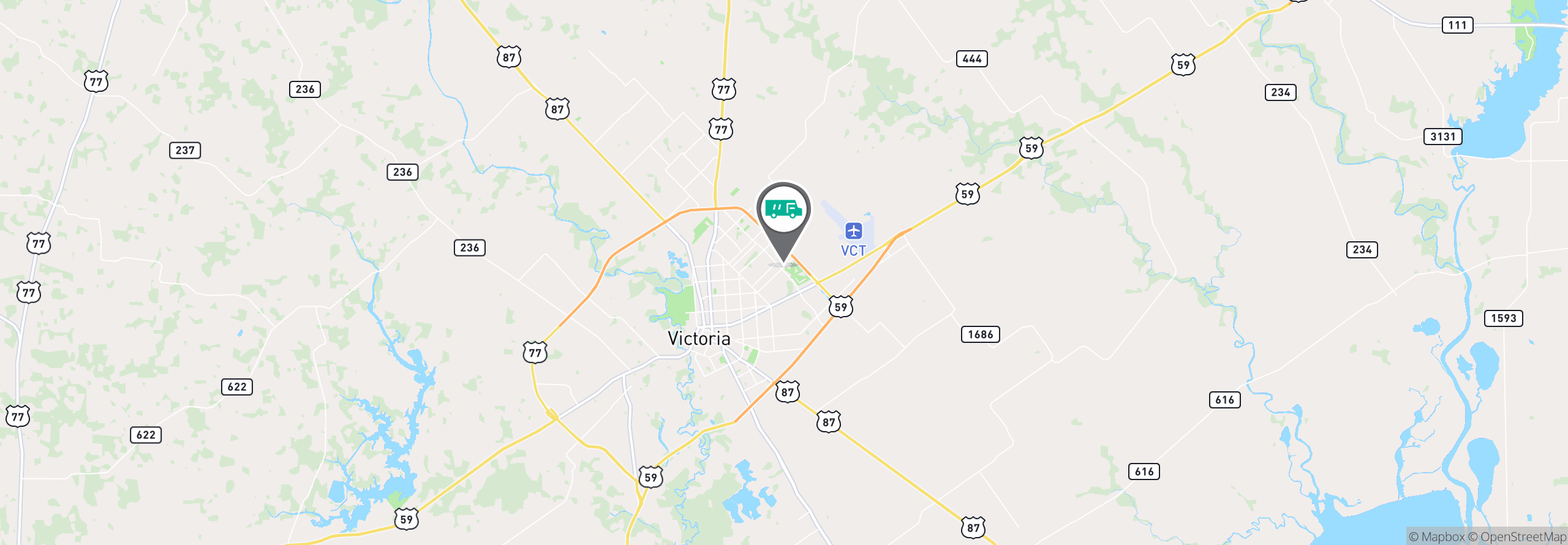 Map Image For victoria tx uniforms