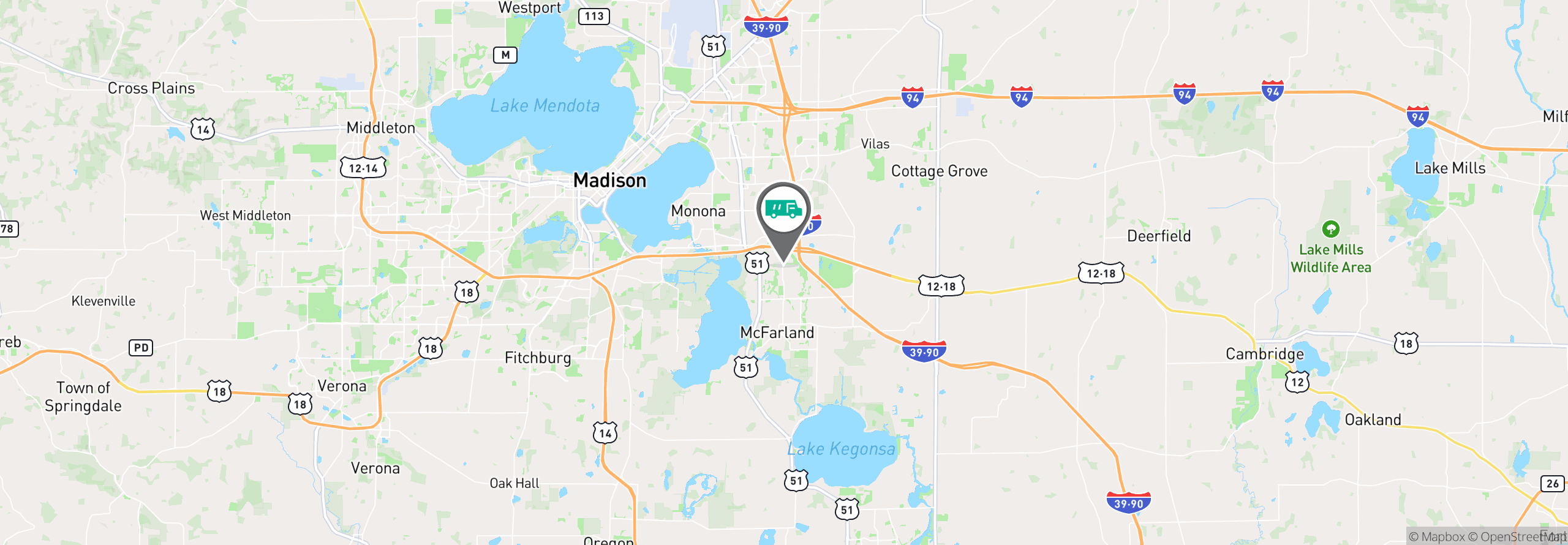 Map Image For madison wi uniforms