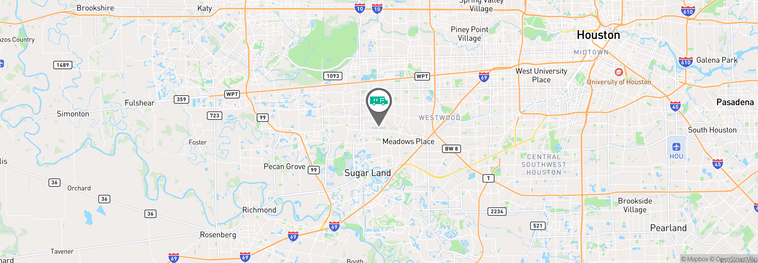 Map Image For houston west uniforms