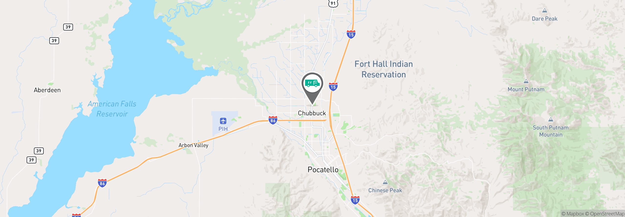Map Image For pocatello id uniforms